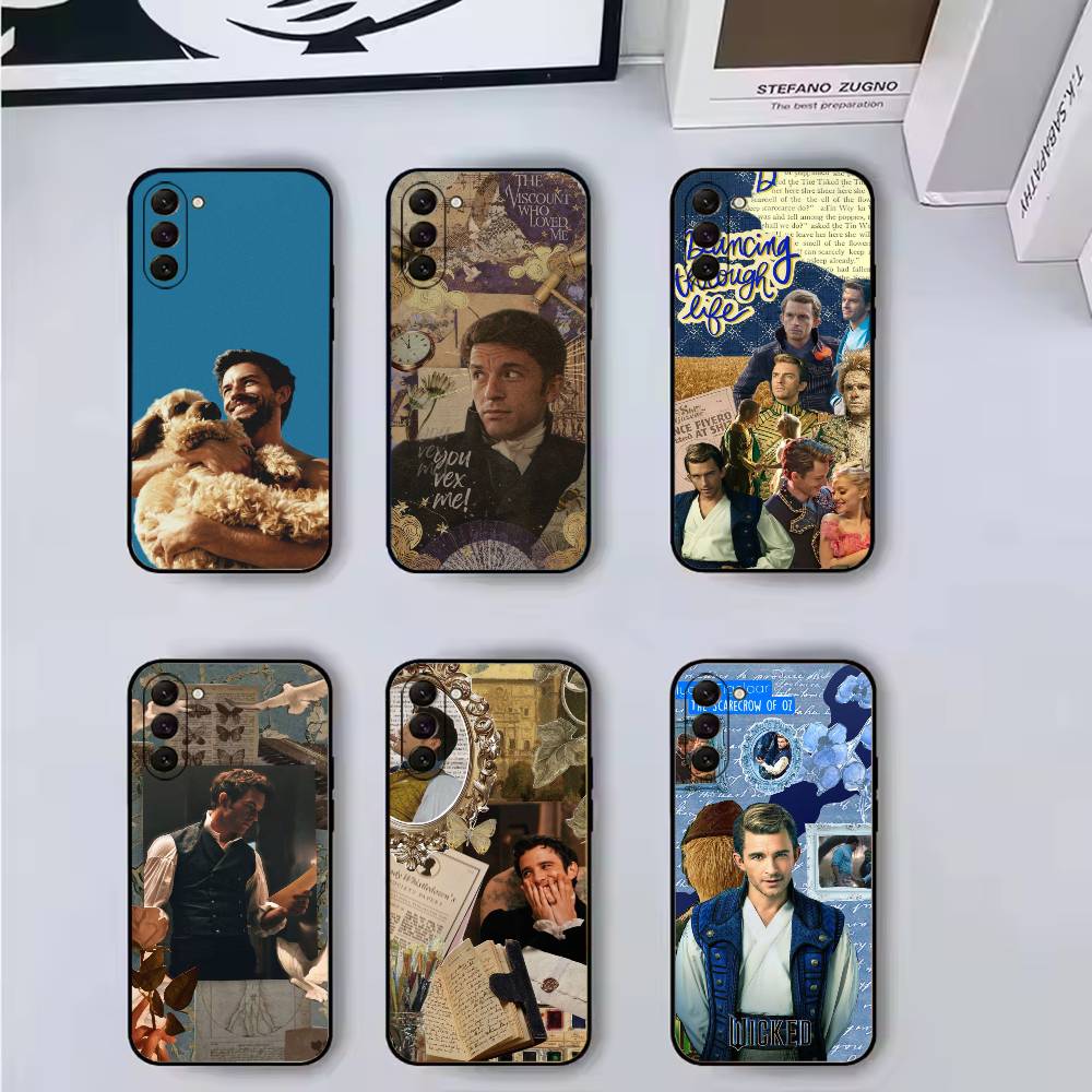 Funda de Teléfono del Actor Jonathan B-Bailey Para Samsung Galaxy A73,A72,A71,A70,A53,A52,A51,Otros Funda Negra Suave