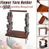 Embroidery Thread Organizer Rotatable Wooden Yarn Rack, Easy Assembly Ball Dispenser, Spinner Smooth Rotation Spool Stand for Crafting Projects