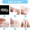 90Sets Plastic Sew-on Snap Buttons Invisible Snap Fasteners Buttons Round Clear Press Button for Sewing Clothing DIY Craft