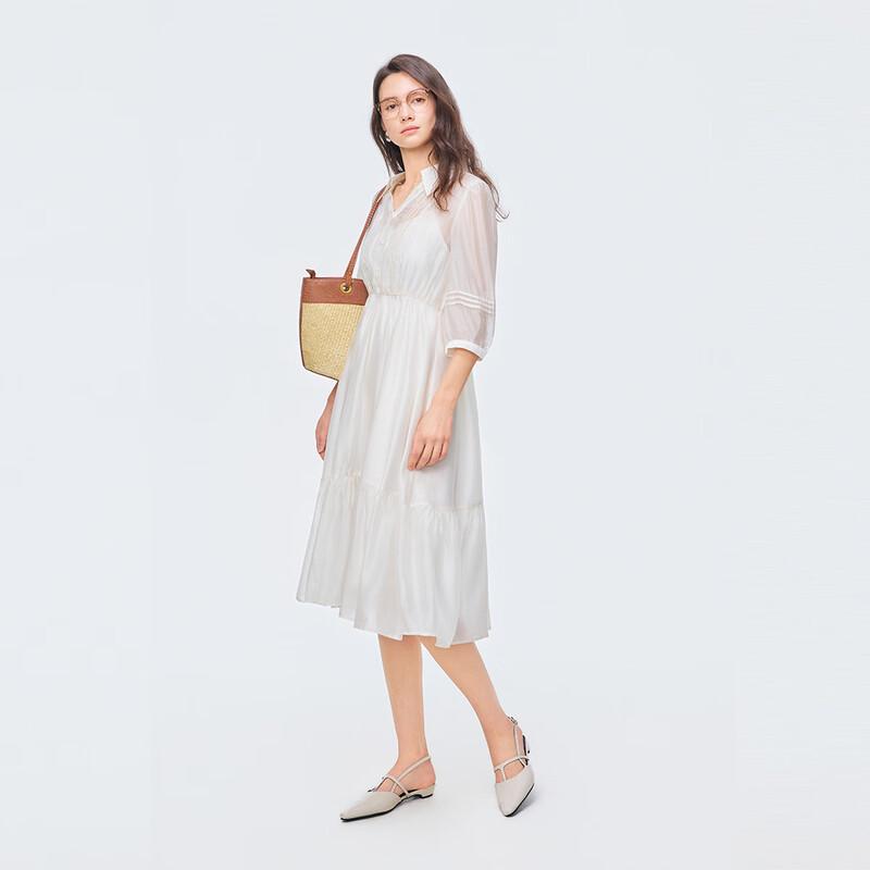 Elegant Tencel Commuter Midi Dress
