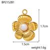 CARLIDANA Luxury Gold Plated Stainless Steel Charm Evil Eye Oval Heart Flower Colorful Natural Stone DIY Jewelry Making Women