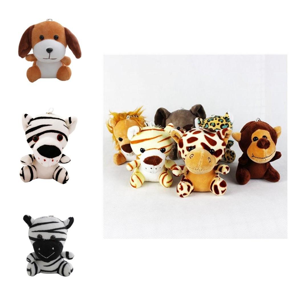 Wholesale Forest Animal Claw Machine Dolls Four Inch Tiger And Lion Plush Toys, Keychain Decorations And Accessories Plush, Pp Cotton, Customizable)