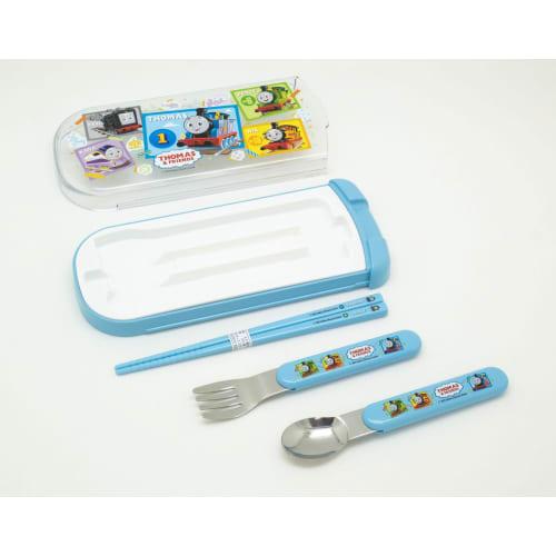 OSK Thomas the Tank Engine Pull-Out Lid Trio Blue [CT-20] Dishwasher Safe
