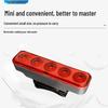 USB Rechargeable Bicycle LED Tail Light: High Brightness, Multi-Mode, Anti-Slip, Wear-Resistant, Portable Night Riding Warning Light.