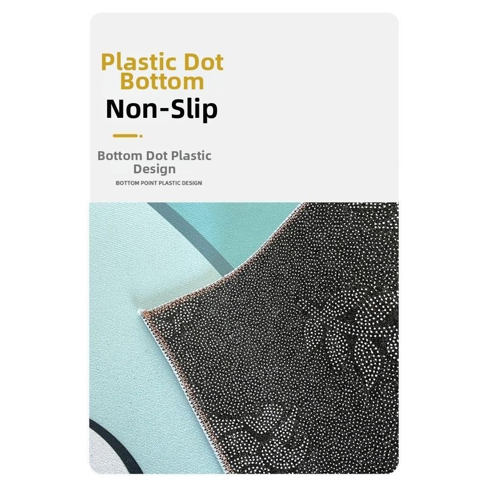 Boho Half Round Doormat Floral Pattern Floor Mat High Quality Welcome Rugs  Indoor Outdoor