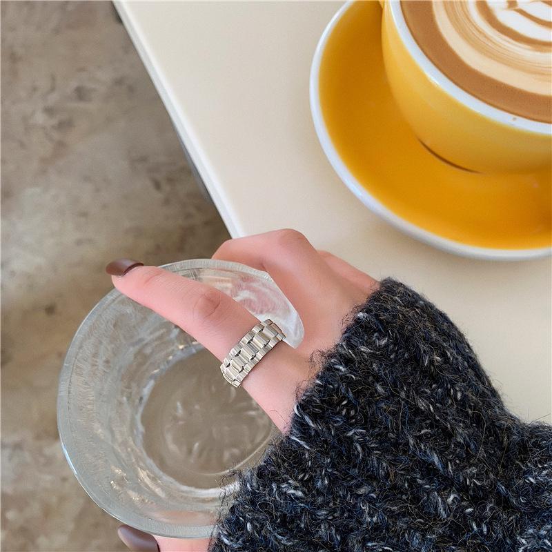 Retro Fashion Titanium Steel Ring for Women - European & American Style