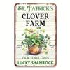 Vintage Irish Blessing Metal Poster Clover for Home Cafe Wall Art