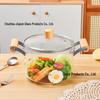 Zhi Shi High Borosilicate Glass Stew Pot with Wooden Handles