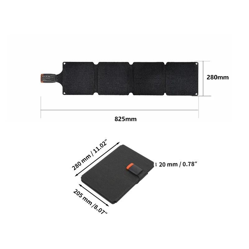 

Foldable Solar Panel 56W Portable USB Type C Waterproof Folding Solar Cell Power Charger for Tourism Camping Phone Laptop Camera