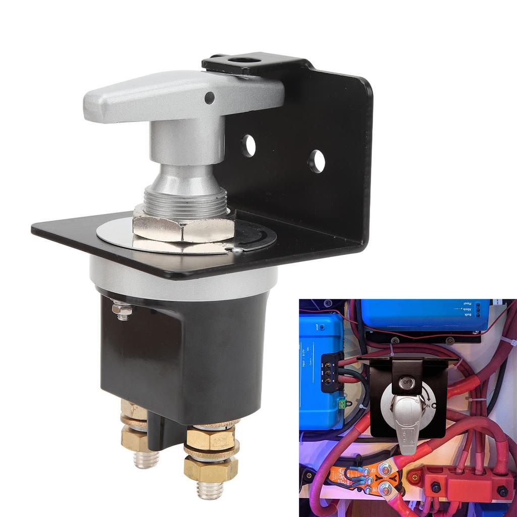 12V to 48V Battery Disconnect Switch with Lockout Plate Replace 20247 for Car Auto RV and Boat