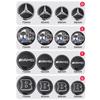 56mm 60mm 65mm 75mm Suitable for Mercedes Benz W204 W205 W213 W221 W246 GLA GLC CLA A Car Wheel Center Hub Cap Logo Sticker CQ1 