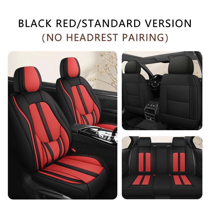 5-Seat Full Coverage Car Seat Covers with Built-in Lumbar Support -Universal for Sedans/SUVs - Durable Breathable Auto Protector