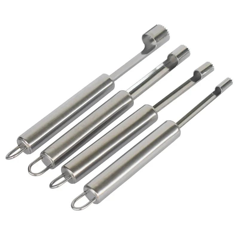 1 יחידה פלדת אל-חלד מסיר ליבות פירות תמרים אדומים תפוח אגס מסיר ליבות וגרעינים פירות סכין פורס כלי פירות וירקות