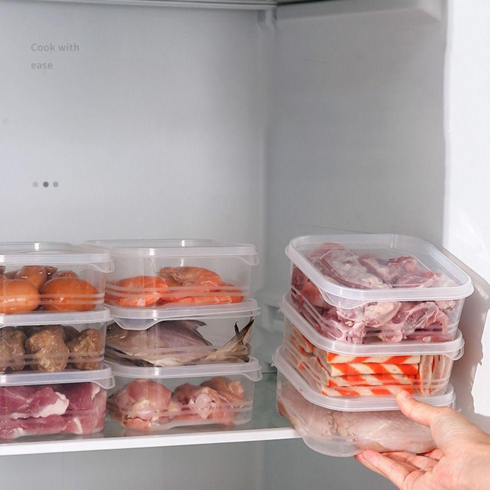 350ml Transparent Frozen Meat Box Refrigerator Special Food Containers Fruit Storage Box