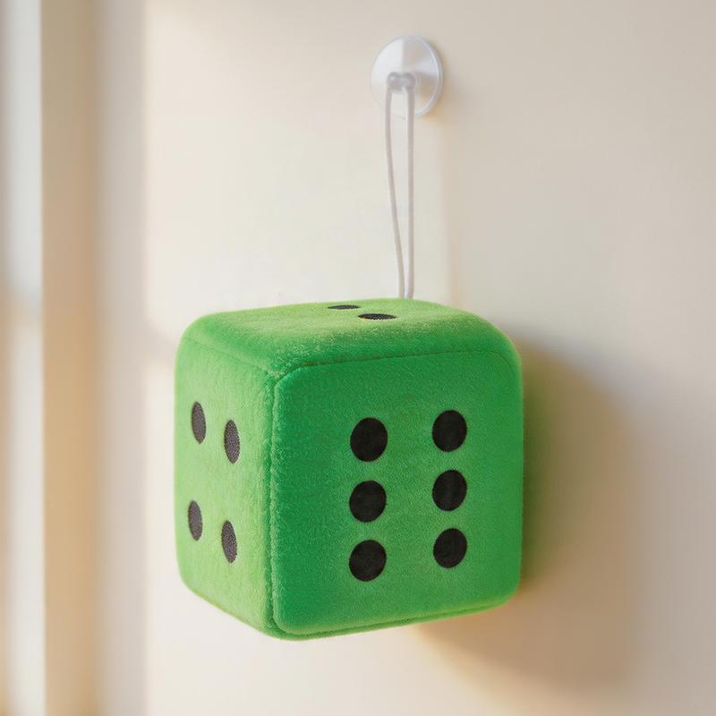 10Cm Funny Dice Hanging Pendants Creative Game Props Sponge Filling Colorful Dice Keychain Backpack Hangings Decoration Gifts
