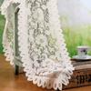 Runner Tablecloth Weaving Floral Wedding Decor Kitchen