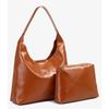 Lazy Style Retro Large-capacity Tote Bag Female Oil Wax Leather All-match Commuter One-shoulder Handbag