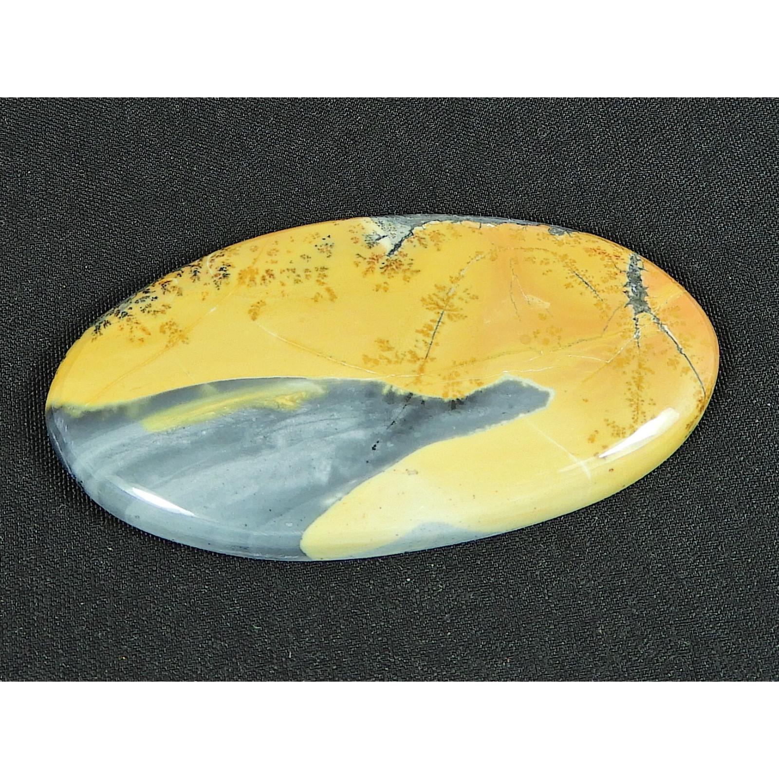 

29X55X05MM Natural Malingano Jasper Oval Cabochon Loose Gemstone 76Cts. SK-4716
