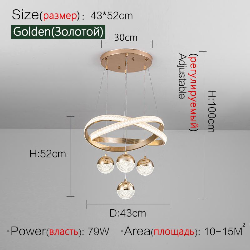 Light Luxury Dining Room Chandelier Designer Modern Minimalist Art Three-head Nordic Bedroom Round Table Dining Room Lamp