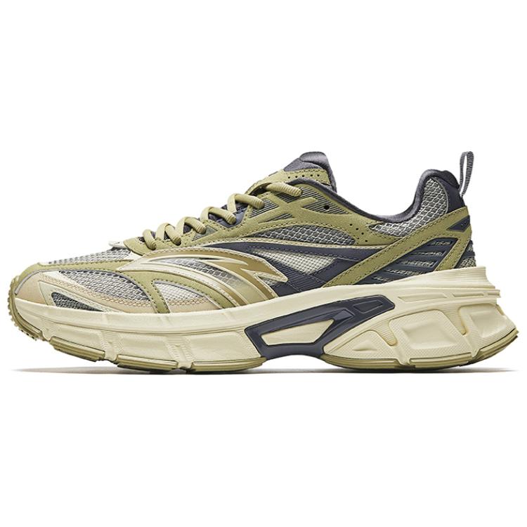 

Anta Comfortable Versatile Non-Slip Wear-Resistant Low-Top Casual Shoes Men sneaker Green Yellow Gray 112518895-6 40.5
