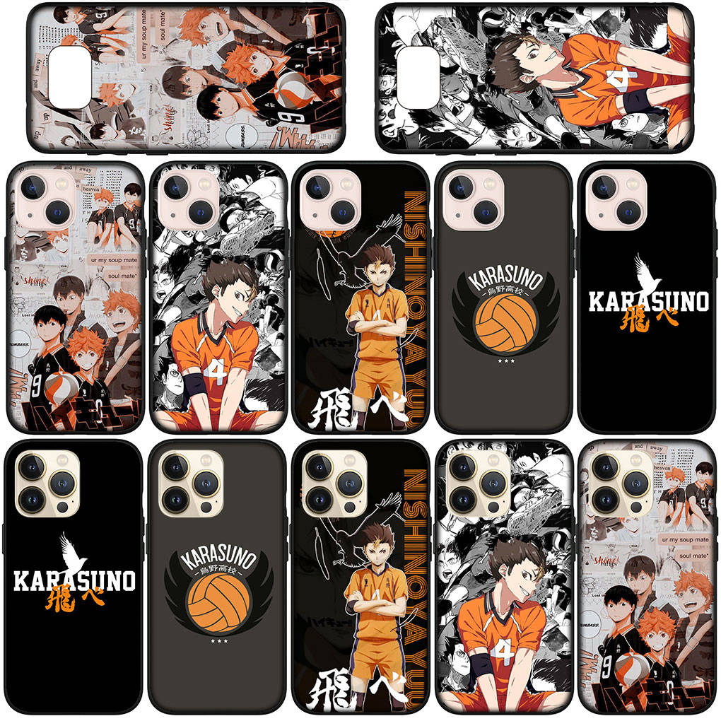 Phone Case for Samsung Galaxy S25 S24 S23 iPhone 16 15 Xiaomi Redmi Note 14 13 12 16E 11 Pro Max OPPO Moto Huawei Karasuno Haikyuu Shoyo Hinata Cover