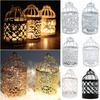 Iron Art Candle Holder Bird Cage Desktop Ornament Craft  Wedding Ornament