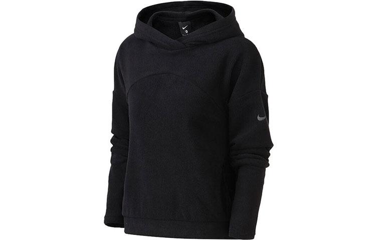 Nike Sweatshirts Women s Black Hooded Thickened Regular 929617-010 S
