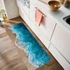 1 Pc Beach Wave Kitchen Decorative Mat Standing Runner Rugs for Home Office Sink Laundry Home Decor Kitchen Rug Entrance Carpet