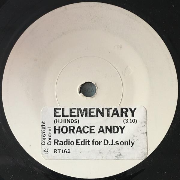 

7inch Record HORACE ANDY / RHYTHM QUEEN - Elementary / Primary RT162PROMO Rough Trade 1985 UK Reggae, Ska & Dub Used