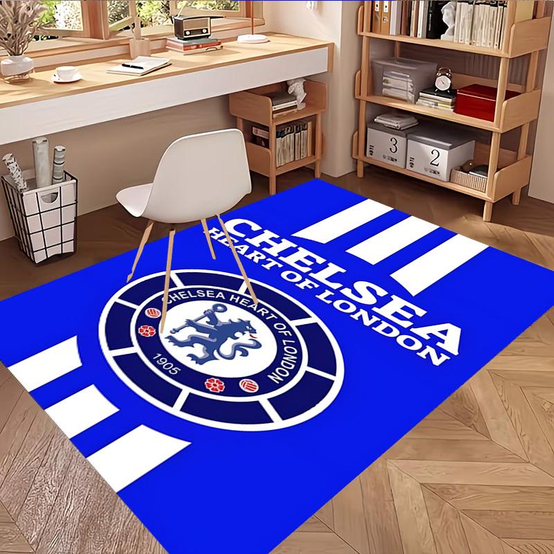 Football Club F.C Print Rug, Washable Floor Carpet, For Entryway Dorm Laundry Room Office Study, Home Decor Birthday Christmas Gift