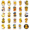 50Pcs Cute Funny Yellow Duck Stickers for DIY Decor Stationery Suitcase Water Bottle Phone Laptop Skateboard Scrapbooking