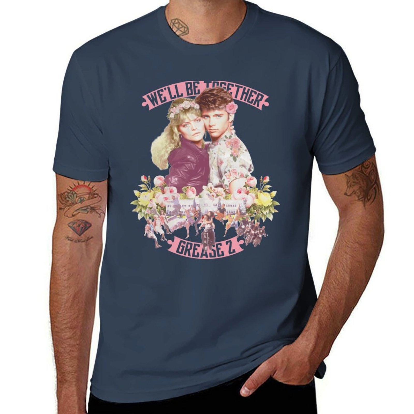 Grease 2 Floral Tshirt Holiday Party Tee Shirt S