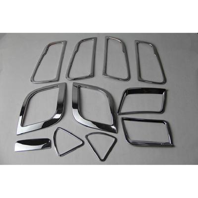 12-piece Air Conditioning Air Outlet Door Handle Cover ABS Chrome Decoration for Solaris Accent Car Hatchback 2011-2015