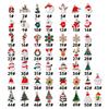 Mixed Christmas Theme Keychains Clip-on Pendants DIYJewelry Making Supplies for Necklaces Earrings Bracelets Handmade Xmas Gifts