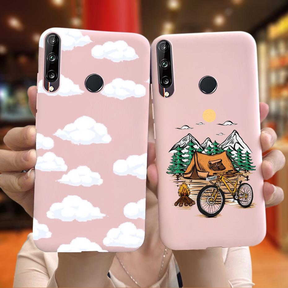 For Huawei Y7P 2020 P40 Lite E Case Cute Flower Silicone Phone Cases For Honor 9C Soft TPU Cover Bumper On Huawei P40Lite E etui