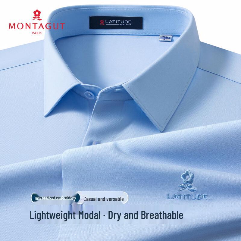 MONTAGUT Men s Modal Blend Short Sleeve Shirt 41