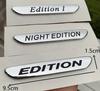 1X EDITION 1 Night Edition C300 C200L GLA CLA Chrome Silver Black Badge Car Styling Logo Stickers Emblem for Mercedes Benz AMG