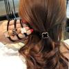 Flowers Hair Rubber Bands Corduroy Headdress Ponytail Ties Pony Tail Holder for Women
