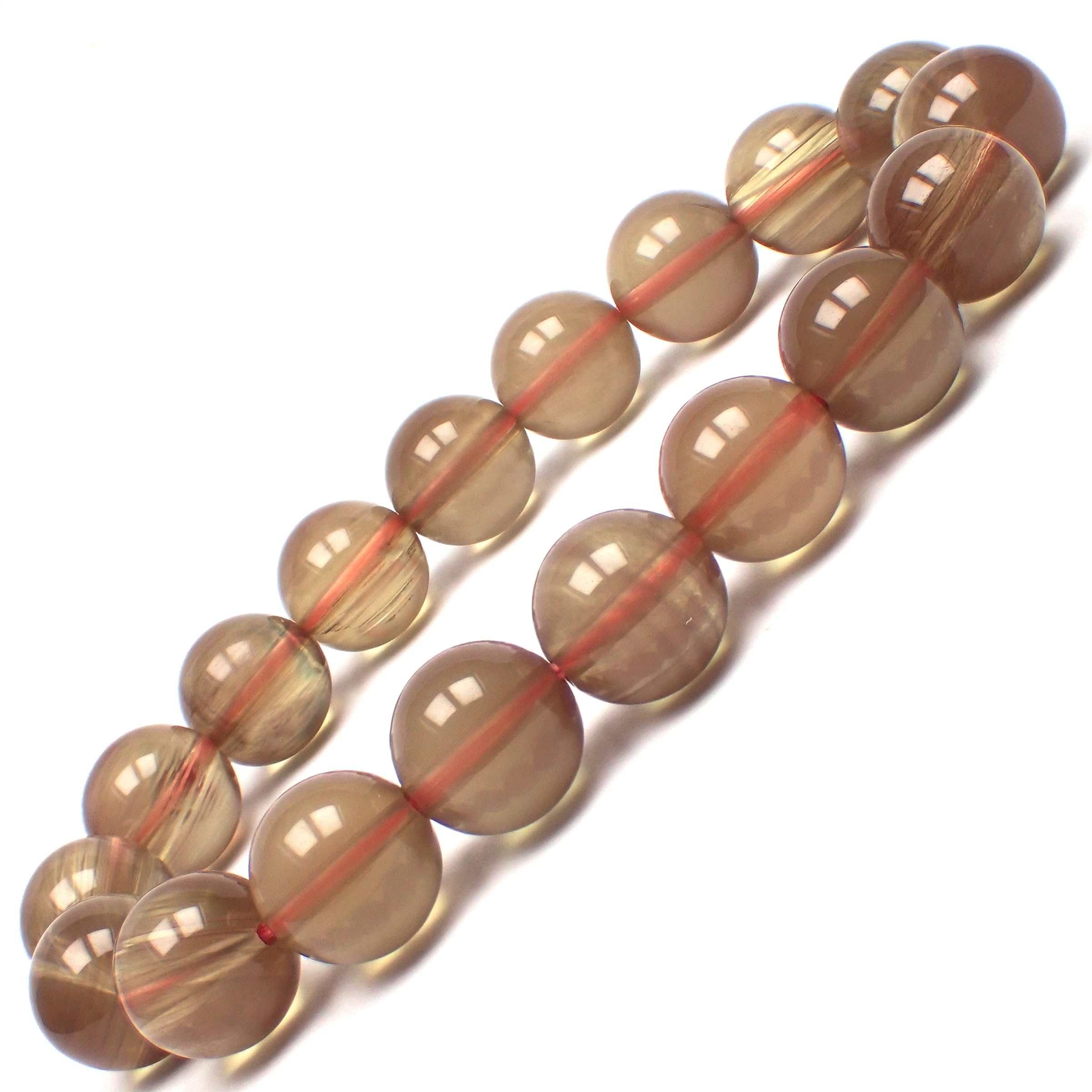 

Браслет из натурального андезина - камня силы [Камень счастья] Высококачественный, меняющий цвет (Андезит)