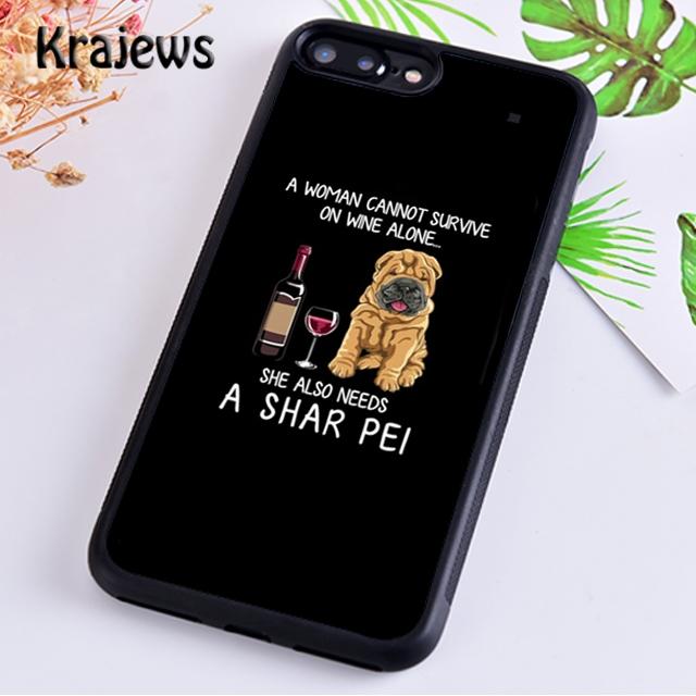 Krajews Canvas Art Shar Pei Mum Best Guard Dogs For iPhone 17 Air 16 Phone Case Cover 15 14 Plus 12 13 Pro Max