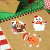 Adorable Cartoon Christmas Snowman And Reindeer Interactive Sticker Set For Kids