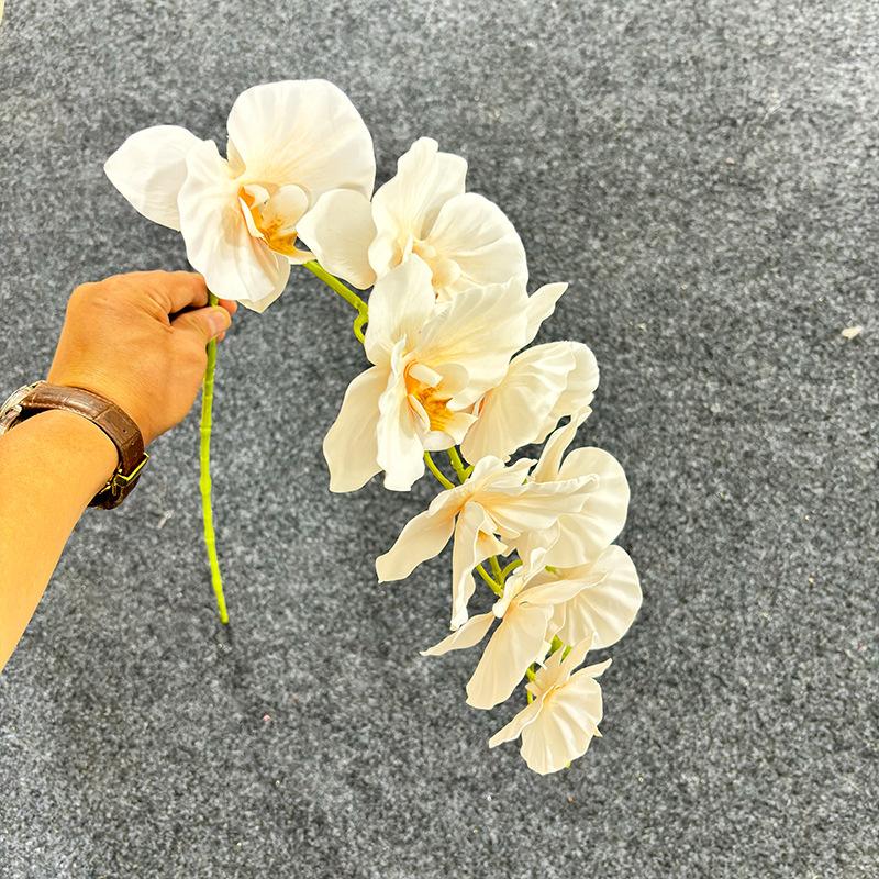 One Artificial Phalaenopsis Flower Branch 3D Print Real Touch Orchid Plant for Wedding Party Home Floral Decoration