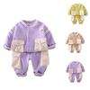 Kinder Freizeit Langarm Set, Bequeme Alltagsoutfits