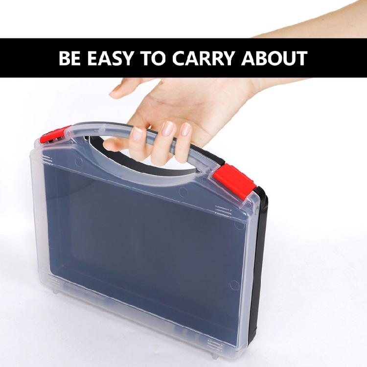 Plastic Tool Parts Box Storage Screw Box Tool Classification Electronic Component Drill Bit Grid Box Organizer