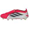Predator Elite Ft Зручна посадка Fg (Довгі гумові шпильки) Футбольні бутси для твердого покриття, унісекс, білі JS0380