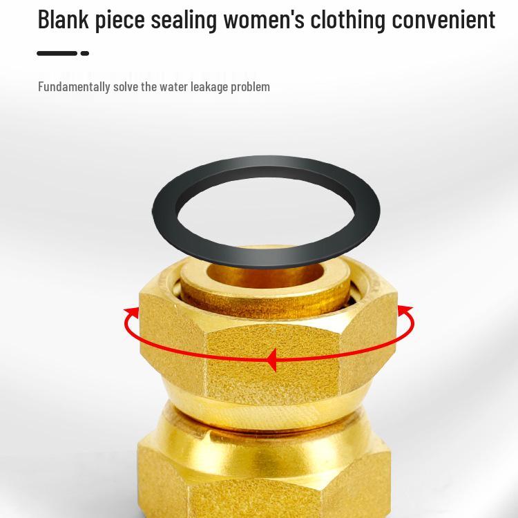 Reducing Copper Pipe Connector: Male/Female Threaded Union, 4 Points to 6 Points, 1 Inch