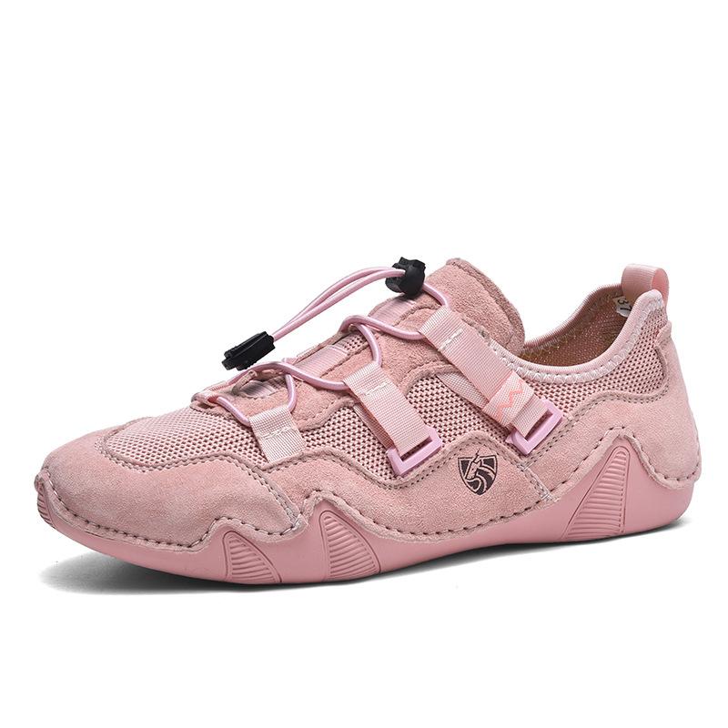 

Весенне-летние новые уличные повседневные кроссовки для хайкинга на одной педали, женские легкие универсальные спортивные кроссовки, удобные кроссовки для хайкинга на мягкой подошве 40 розовый