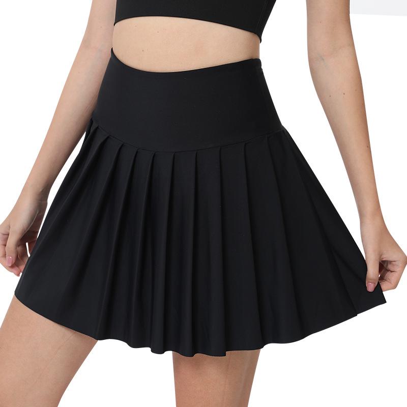Quick-Drying Pleated Sports Skirt for Outdoor Activities: Sunscreen Protection for Badminton, Tennis, Golf, Running, and Yoga.