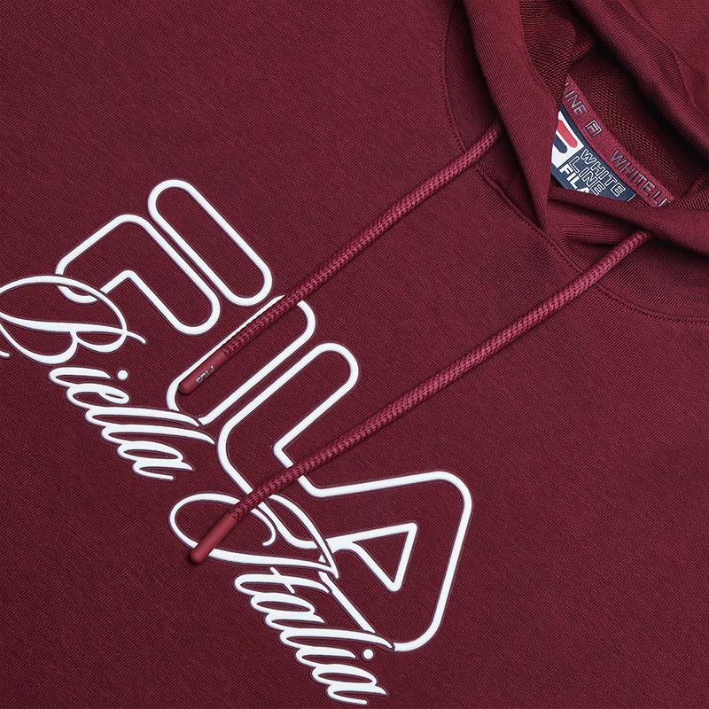 FILA Original Letter Print Comfortable Casual Versatile Hoodie Women hoodies Rose-Red F11W519207F-WI