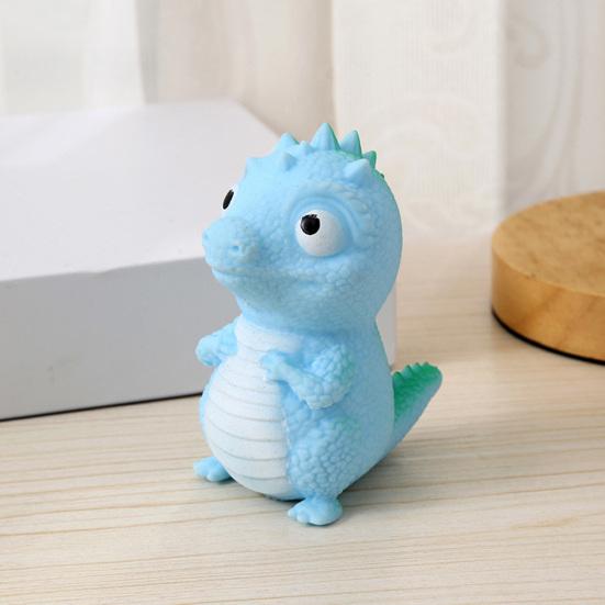 Mini Dinosaur Squeeze Toy Anxiety Relief Cartoon Dino Stress Ball Decompression Stretchy Dinosaur Shape Sensory Toy